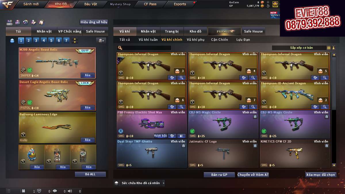 shop acc cf uy tin gia re
